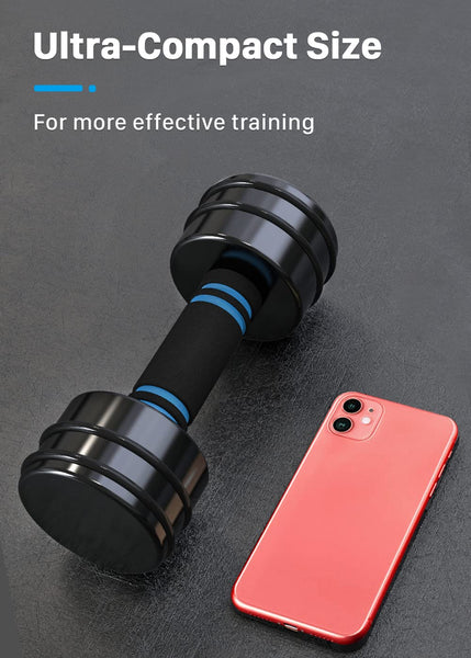 Northdeer Steel Dumbbells Adjustable Black Coated Weight 2.5kg Set(1.5kg/2kg/2.5kg) with Foam Handles for Home Gym Workout - Strength Trainging for