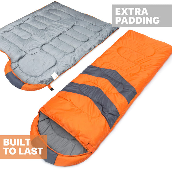 MalloMe Sleeping Bags for Adults & Kids Sleeping Bag 3-4 Season - Ultralight Backpacking Sleeping Bag Cold Weather & Warm, Lightweight Compact, Single Adult Girls Boys Winter Sleep Camping Accessories