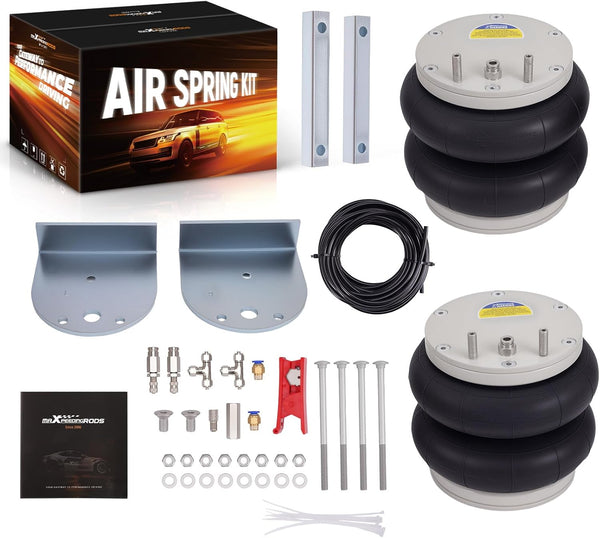 maXpeedingrods Air Suspension Kit for Vauxhall Movano 2010-2020 FWD, for Renault Master 2010-2020 FWD. 2 x Air Spring + 2 Mounting Bracket +Airline + Mounting Bolts and Air fittings, 4000kg