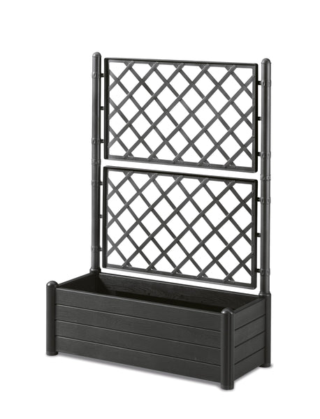 Stefanplast Italy tray with espalier, plastic, rectangular, 100 x 43 x H. 142 cm anthracite