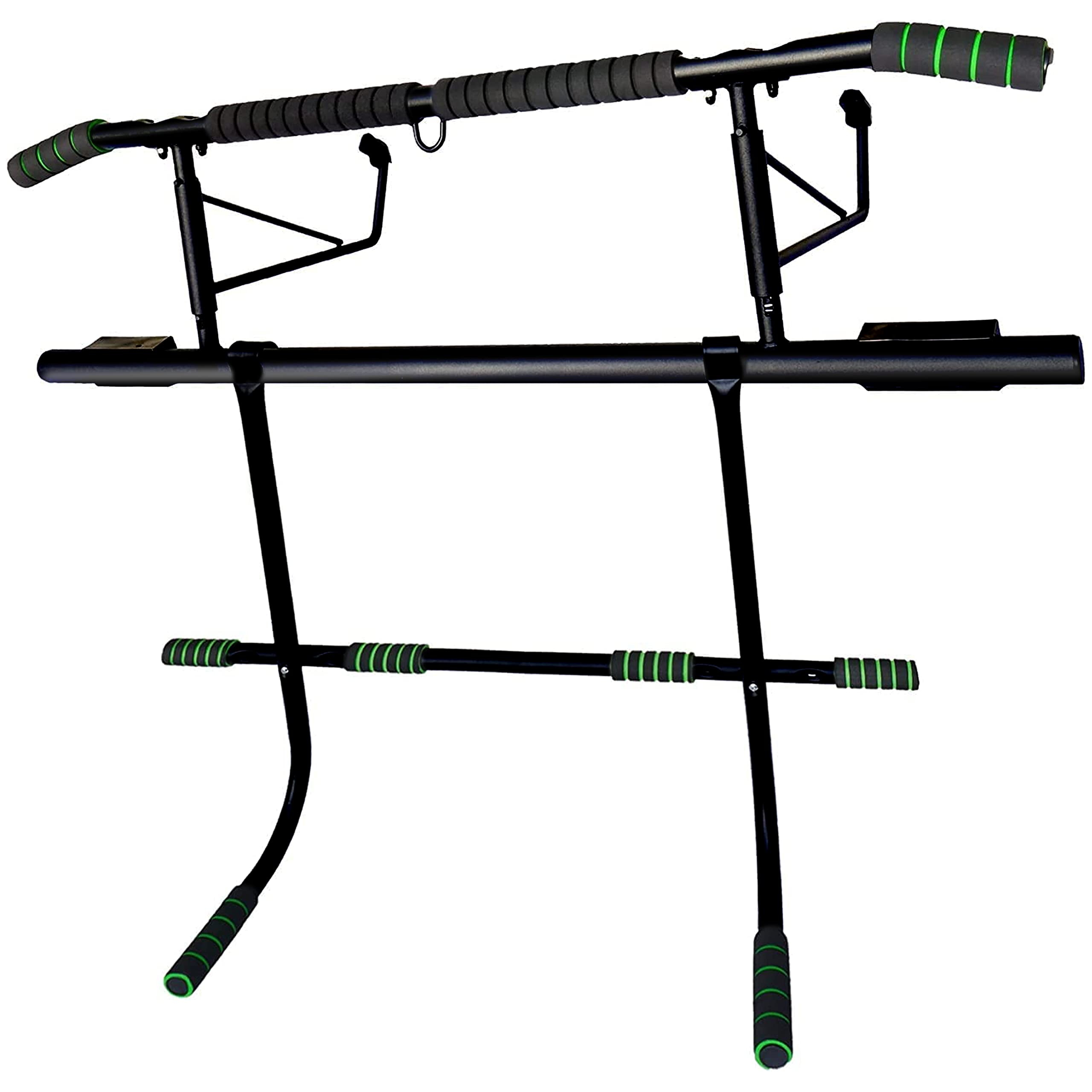 RPM Power Door Pull Up Bars - Heavy Duty Door Pull Up/Chin Up/Dip Station for Door Frames & Floor Exercises (EVO Pull Up Bar & Dip Station)