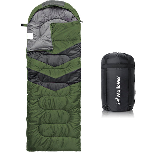 MalloMe Sleeping Bags for Adults & Kids Sleeping Bag 3-4 Season - Ultralight Backpacking Sleeping Bag Cold Weather & Warm, Lightweight Compact, Single Adult Girls Boys Winter Sleep Camping Accessories