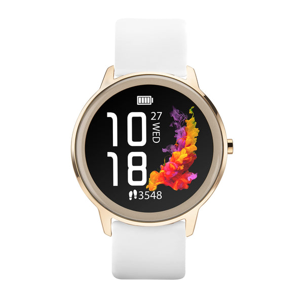 Sekonda Flex Womens Smart Watch with Heart Rate and Sleep Monitor, Daily Activity, Sports, Music, Weather and Message Functions with Silicone Strap, 42 mm