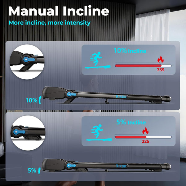 Treadmills Foldable 1–14KM/H with 10% Incline 3.0HP Walking Pad with Desk Removable & Handrail Running Machine for Home/Office Jogging LED Display App Support