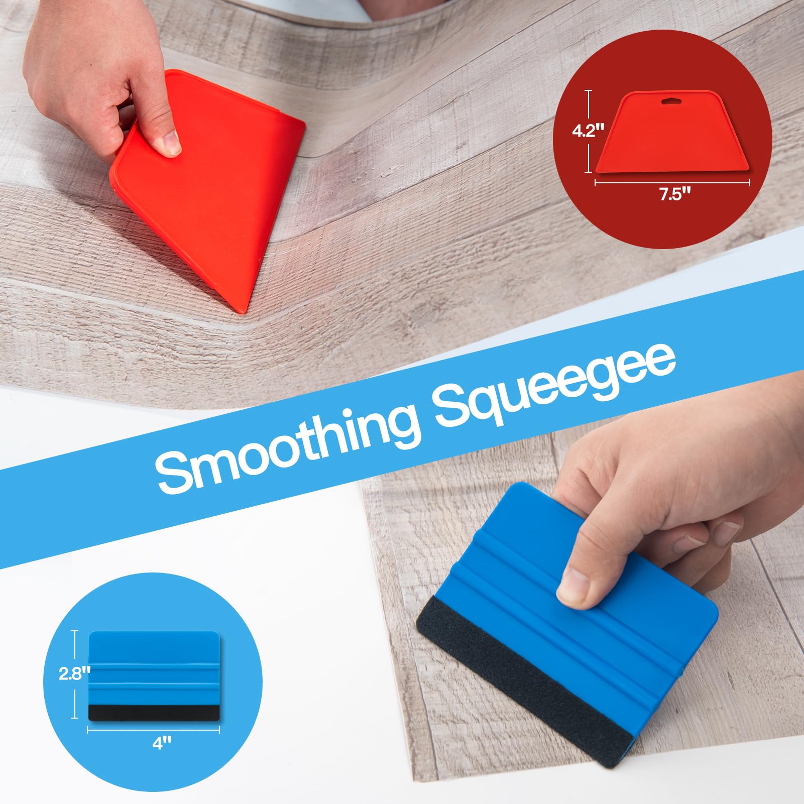 Art3d Wallpaper Smoothing Tool Kit for Peel and Stick Wallpaper, Vinyl Backsplash Tile Applying