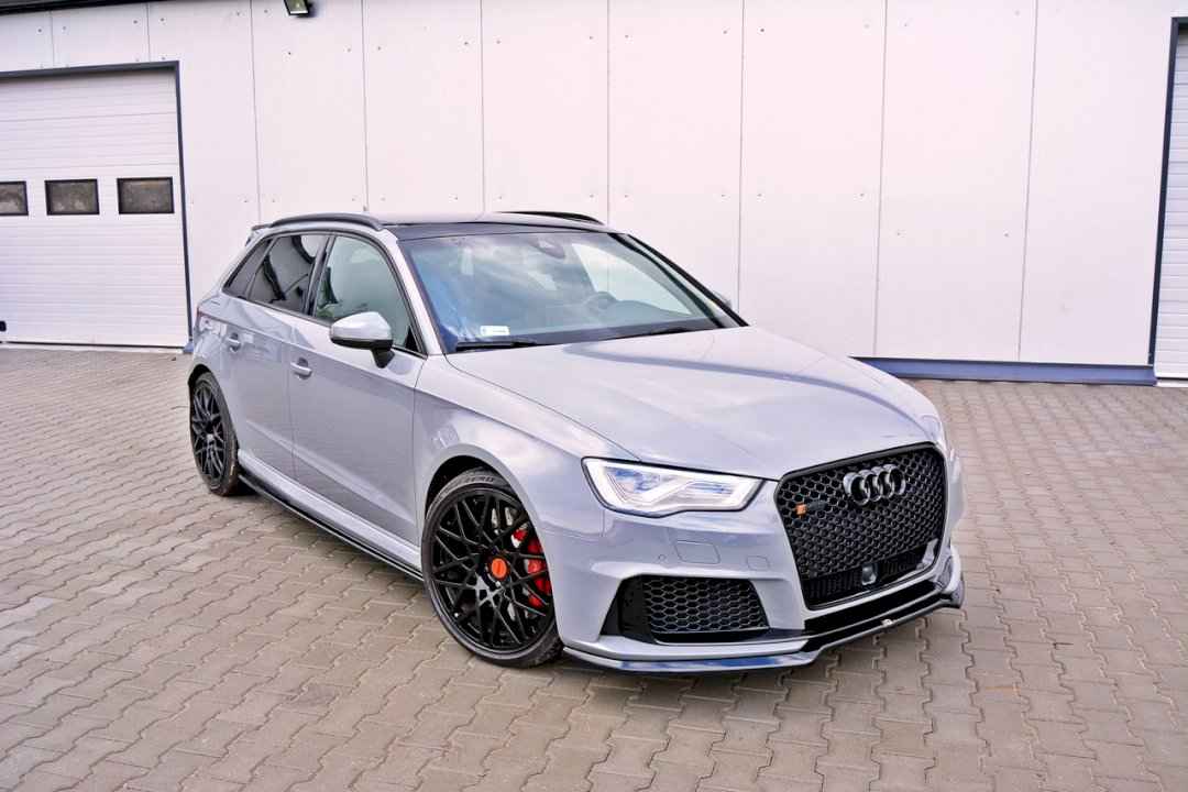 Maxton Design - FRONT SPLITTER V.1 AUDI RS3 8VA SPORTBACK PRE-FACELIFT (2015-2016)