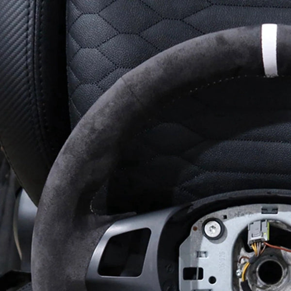 Car Steering Wheel Braid Cover Customized Anti-Slip Suede leather For BMW M Sport M3 E90 E91 E92 E93 E87 E81 E82 E88 X1 E84