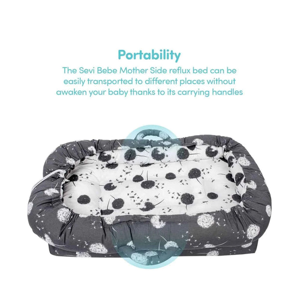 baby plus Mother Side Baby Reflux Bed - Dandelion