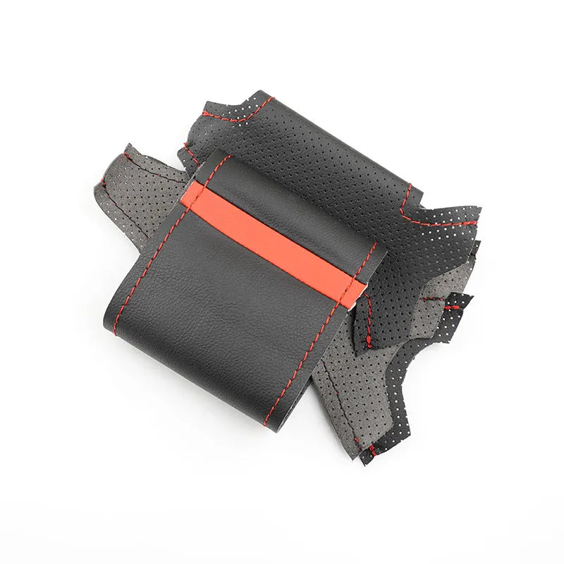 Car Hand Sewing Leather Steering Wheel Cover Trim Accessories For Toyota RAV4 Celica Corolla (US) Matrix MR2 Lexus IS200 300