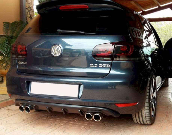 Maxton Design - REAR VALANCE VW GOLF VI WITH 2 EXHAUST HOLE