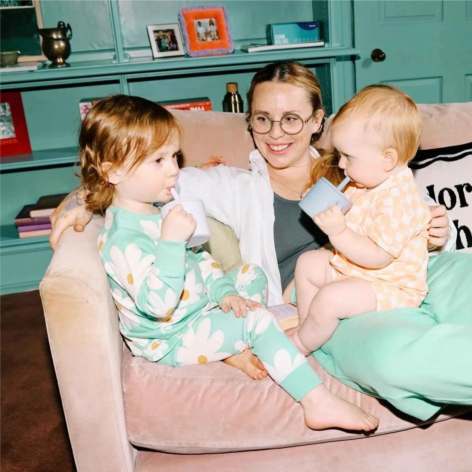 Pippeta Silicone Cup with Straw - Sea Salt