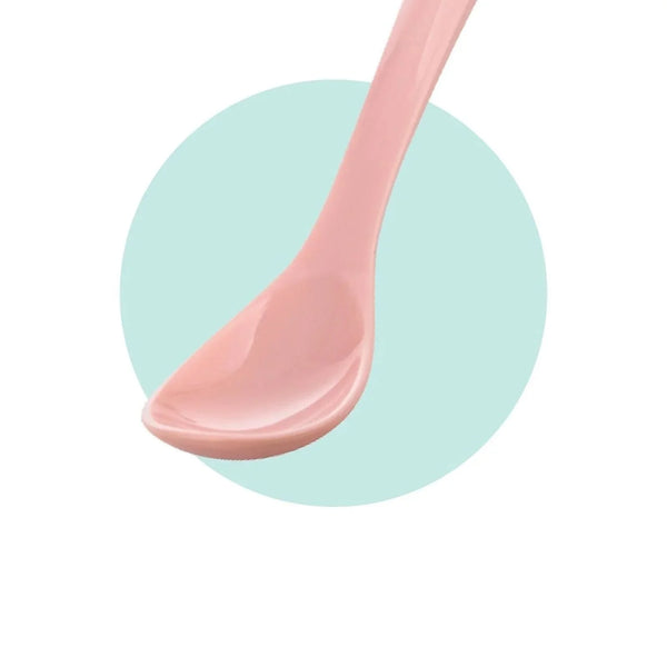 Mamajoo Silicone Spoons with Case Pack of 2 - Powder Pink & Blush