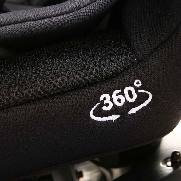 baby plus Orbitfix Group 0+/1/2/3 (Birth to 12 Years) Car Seat - Black Grey