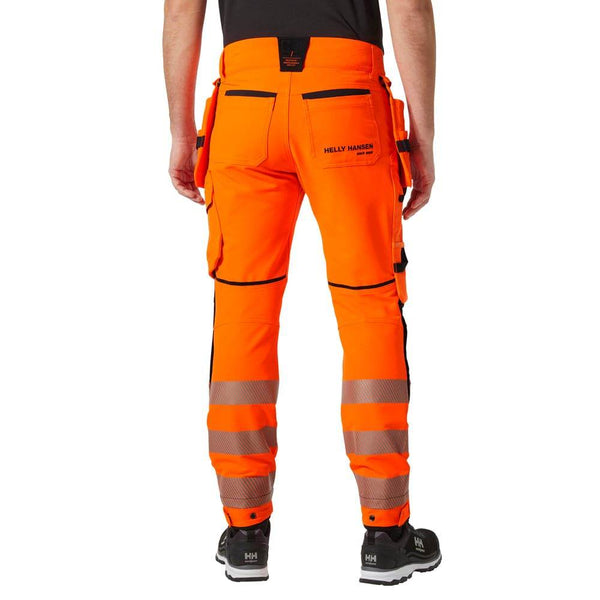 Helly Hansen 77499 ICU BRZ Construction Hi-Vis Work Trousers Pant Class 2