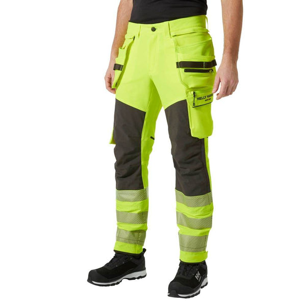 Helly Hansen 77499 ICU BRZ Construction Hi-Vis Work Trousers Pant Class 2