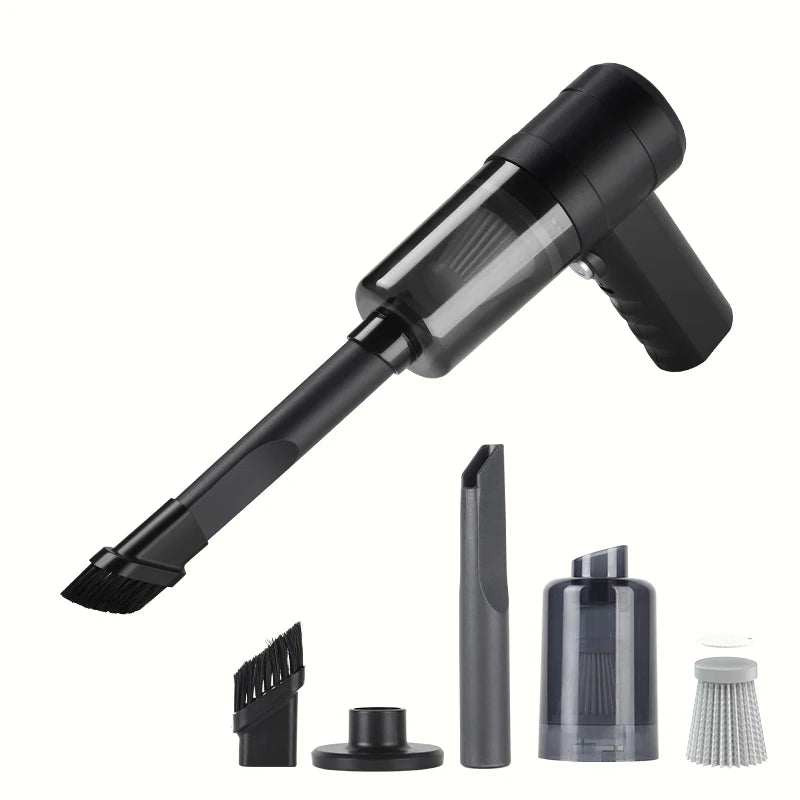 Handheld Car Vacuum Cleaner, 15000PA Portable Cordless, Dual use of blowing and suctionMulti-Nozzles, for Car, Home, Pet, Office