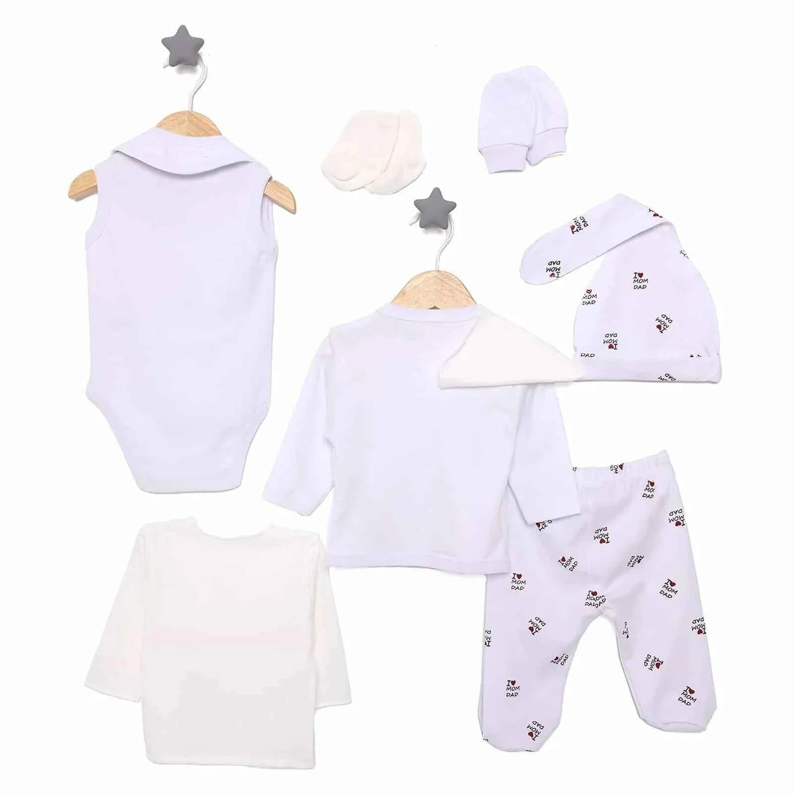 HelloBaby Girl 10 piece Newborn Set - Ecru