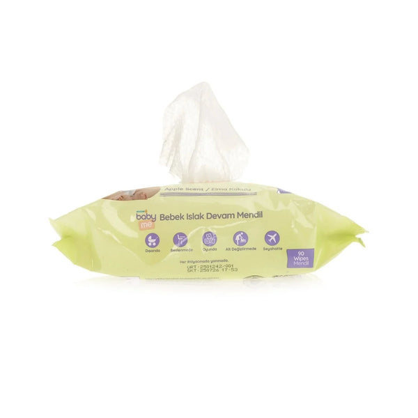 baby me Apple Scented Baby Wipes 90 pcs