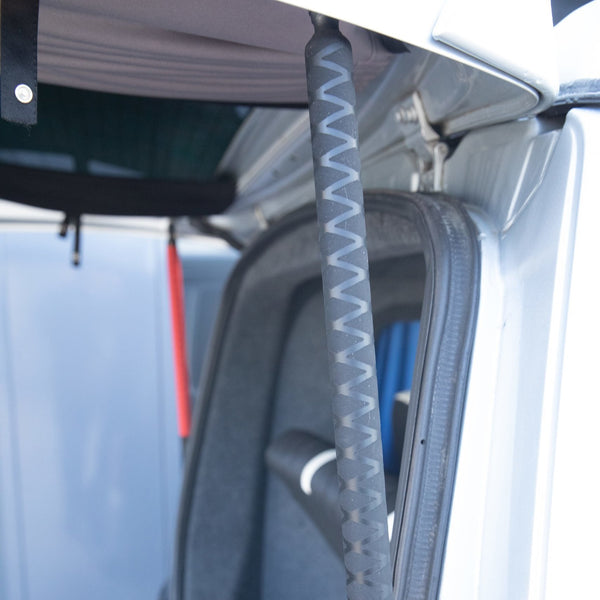 For VW T5, T5.1 Tailgate Elevation Roof Gas Struts Styling Covers (Cross Pattern)