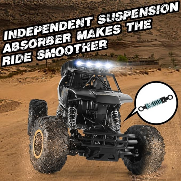 2025 NEW 4DRC 1:12 Rock Crawler Rechargeable Off Road Truck 4WD , Metal Shell LED Headlights RC Remote Control Off Road Car Truck