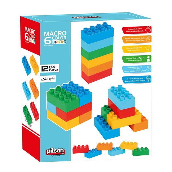 Pilsan Macro 6 Colored Brick Blocks