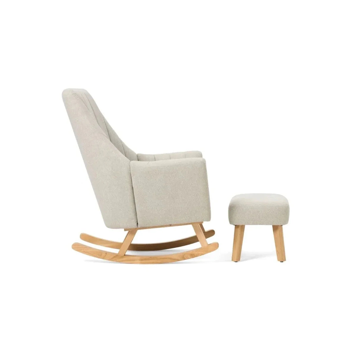 Tutti Bambini Jonah Rocking Chair & Foot Stool - Pebble