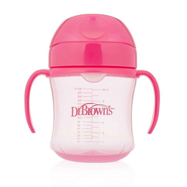Dr. Brown's Soft Mouth Transition Cup 180ml - Pink