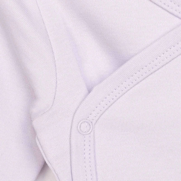 HelloBaby Newborn Organic Wrapover Top-Hat - Purple