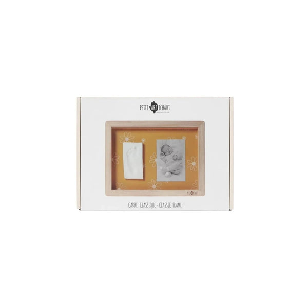 Petit Artichaut Classic Frame with Hand & Foot Imprints - Daisy Ochre