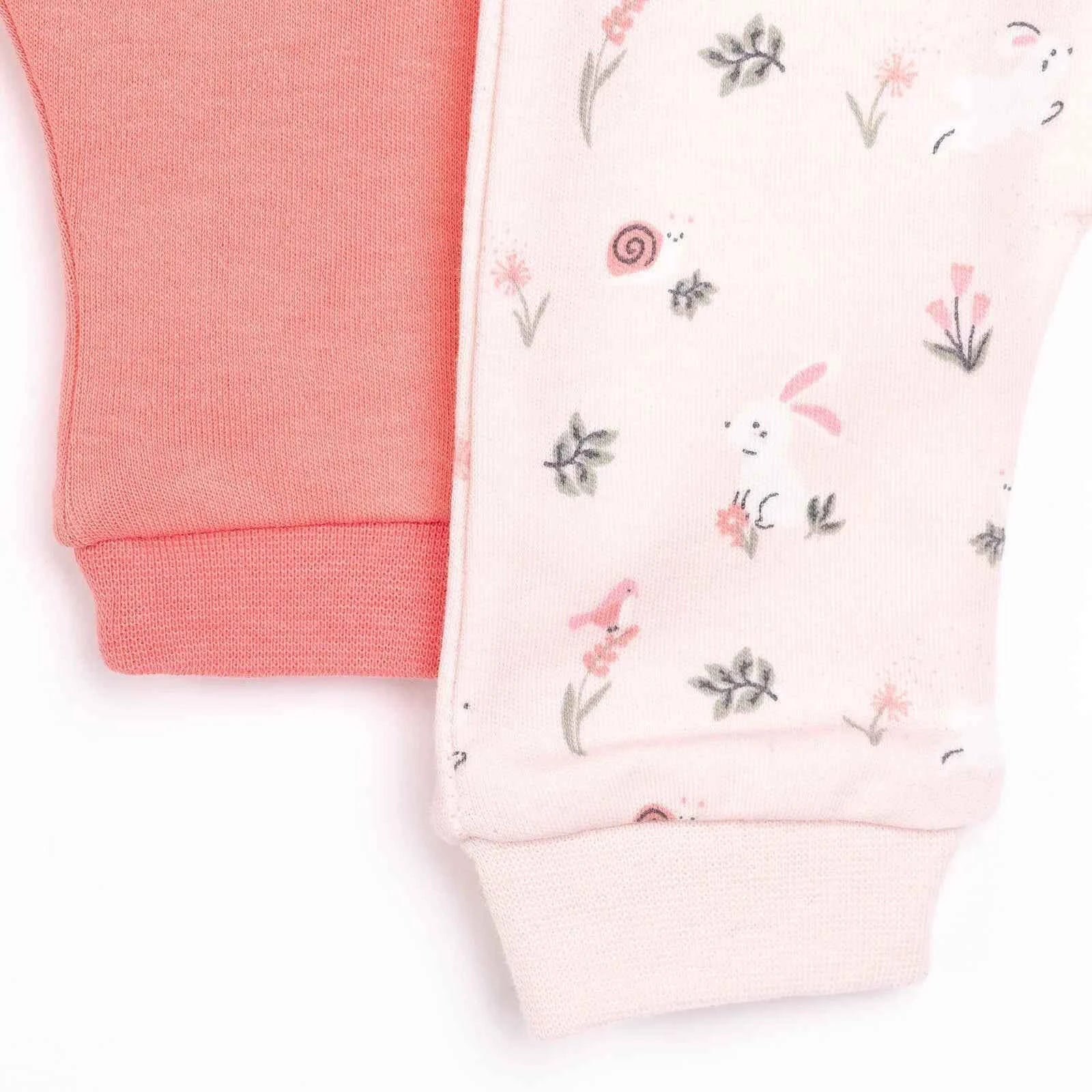 HelloBaby Girl 2 Piece Footles Bottom - Coral