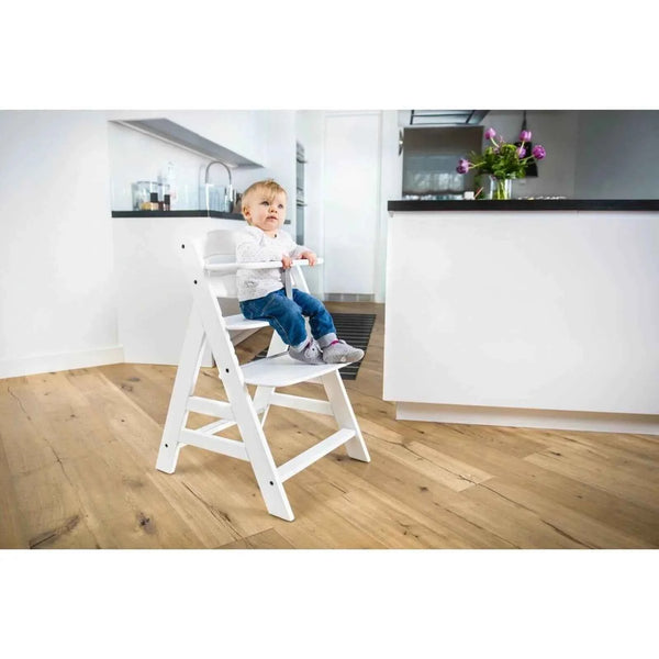 Hauck Alpha+ Wooden Highchair - White