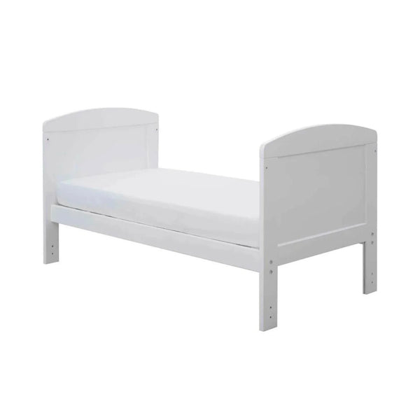 Ickle Bubba Coleby Mini Cot Bed White - Premium Sprung Mattress