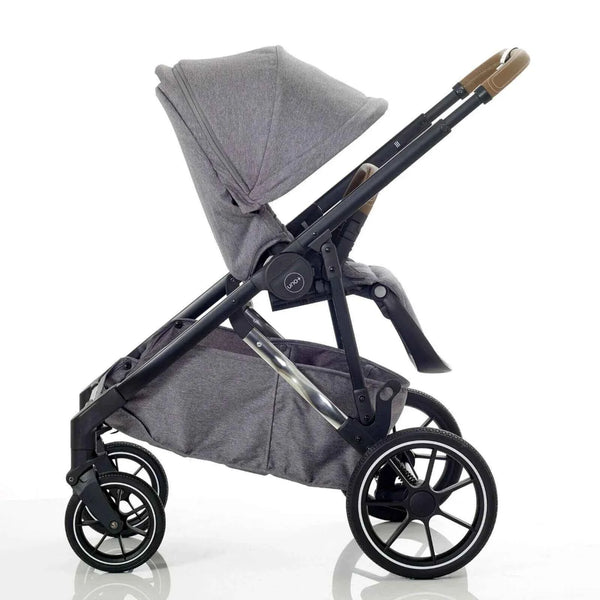 Mee-Go Uno Plus 2-in-1 Pushchair & Pram - Grey/Chrome