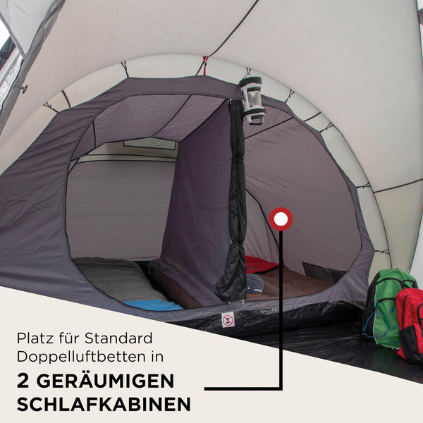 Coleman Waterfall 5 Family Tent | 5 Man Dome-Tunnel Hybrid Tent with Separate Living And Sleeping Area | Easy To Pitch | 5 Person Camping Tent | 3000mm Waterproof | with Sewn-in Groundsheet