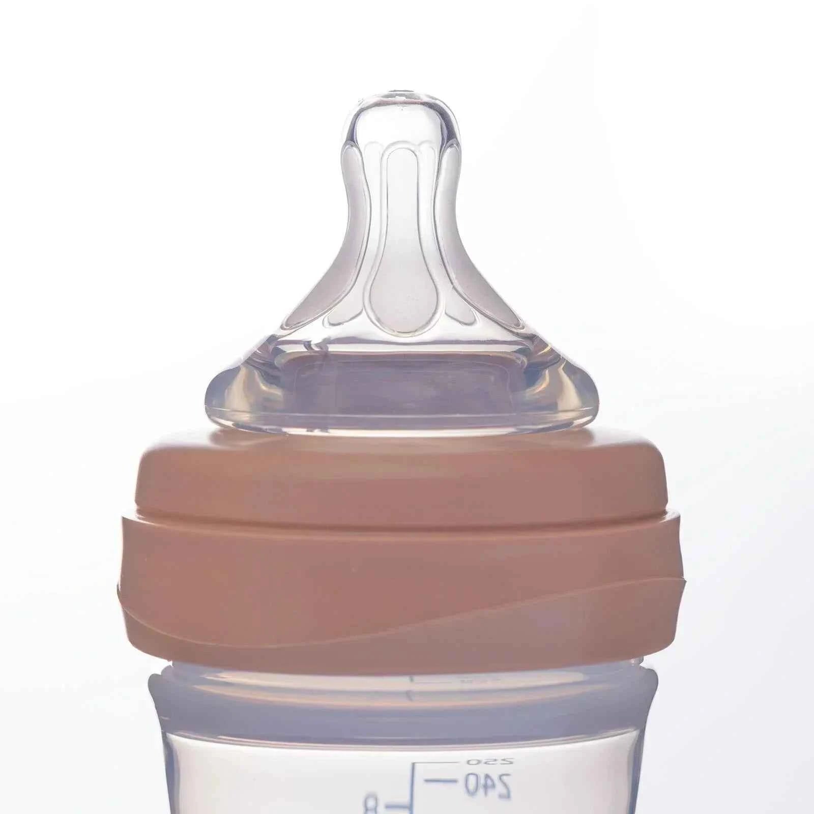 Mooma Kindy Bottle Fast Flow 18+ months 250ml - Old Rose