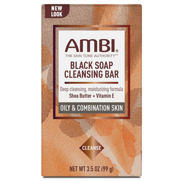 Ambi Skincare Black Soap with Shea Butter, 3.5 Oz (Pack of 2)