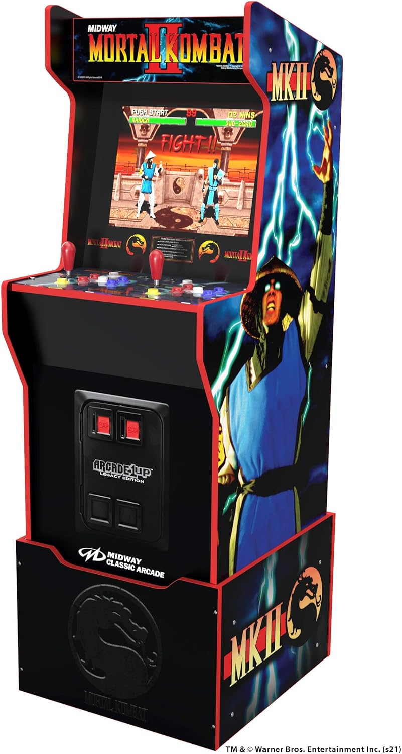 Arcade1UP MIDWAY LEGACY 12 GAMES ARCADE MACHINE WITH RISER