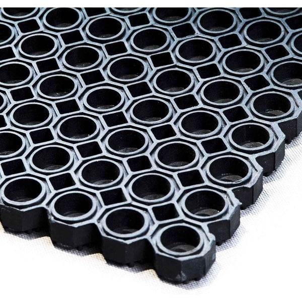 Ultralux Large Heavy Duty Rubber Floor Mat, Anti-Slip, 150x100cm, Drainage