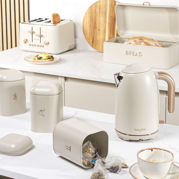 Salter Pebble Kettle  1.7 L Fast Boil Electric Tea Kettle, Removable Limescale Filter, Water Level Indicator, 360 Swivel Base, Viewing Window, Boil