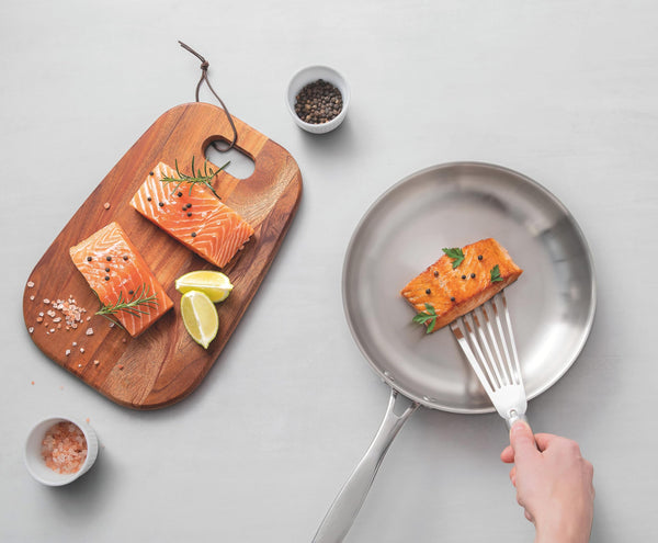 Tramontina Grano Frying Pan Stainless Steel for Induction, Electric, Gas and Ceramic Glass Hobs, Cookware, Kitchen, 20 cm, 1.2 litres, 62155200