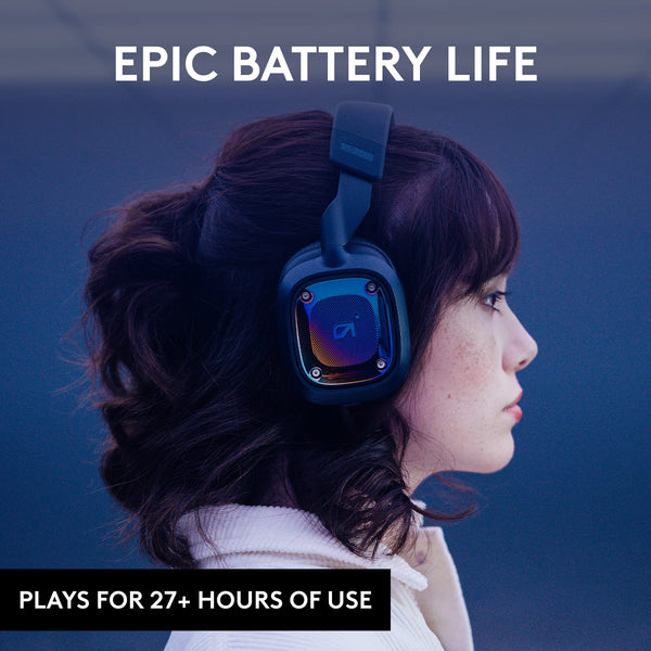 Logitech G Astro A30 LIGHTSPEED Wireless Gaming Headset, Bluetooth enabled, Dolby Atmos, Detachable Boom, 27h battery, USBC charging, for PS5, PS4, Xbox, Nintendo Switch, PC, Android - White