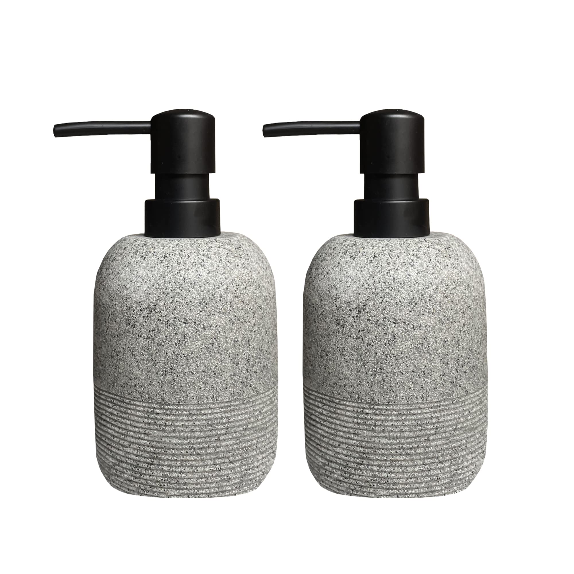 2pcs/Set Grey Soap Lotion Dispenser,Liquid Hand Soap Dispenser Sets for Bathroom Countertop,Lotion Soap Dispenser for Kitchen Sink.?