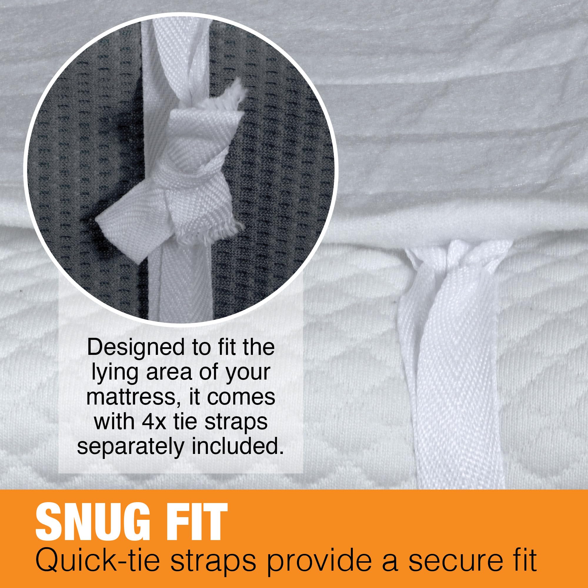 Cozytek Electric Blanket King Size 165 x 137cm, Soft Polyester Electric Blanket Fitted Underblanket Mattress Cover, 3x Heat Settings, 1x Controller