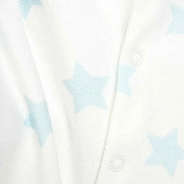 HelloBaby Newborn Baby Boy Footed Jumpsuit - Ecru