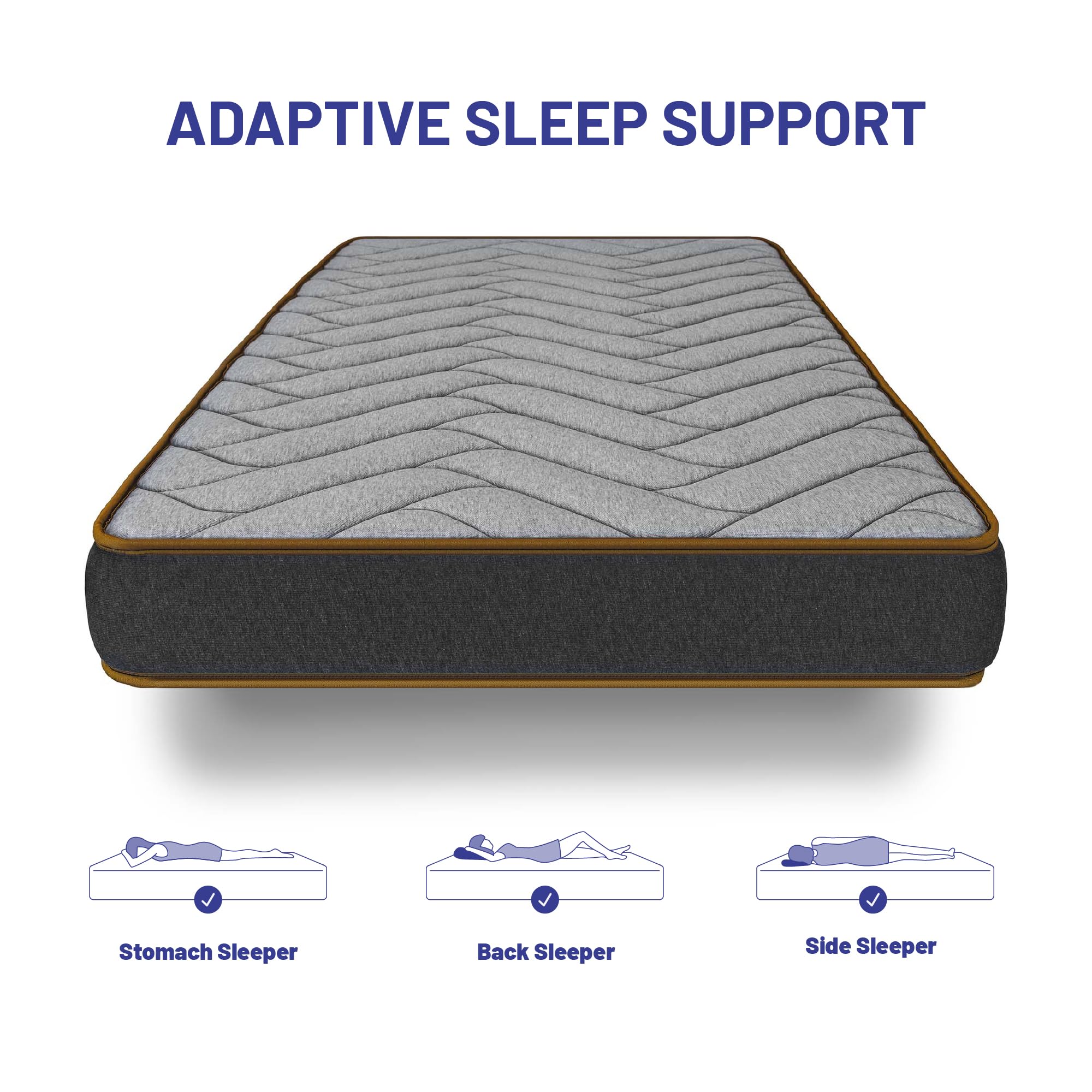 naturalex 3ft Single Mattress Memory Foam Mattress 6 Inch Deep Plush Mattress (90x190cm) Fire Retardant Skin Friendly, The Cotswold