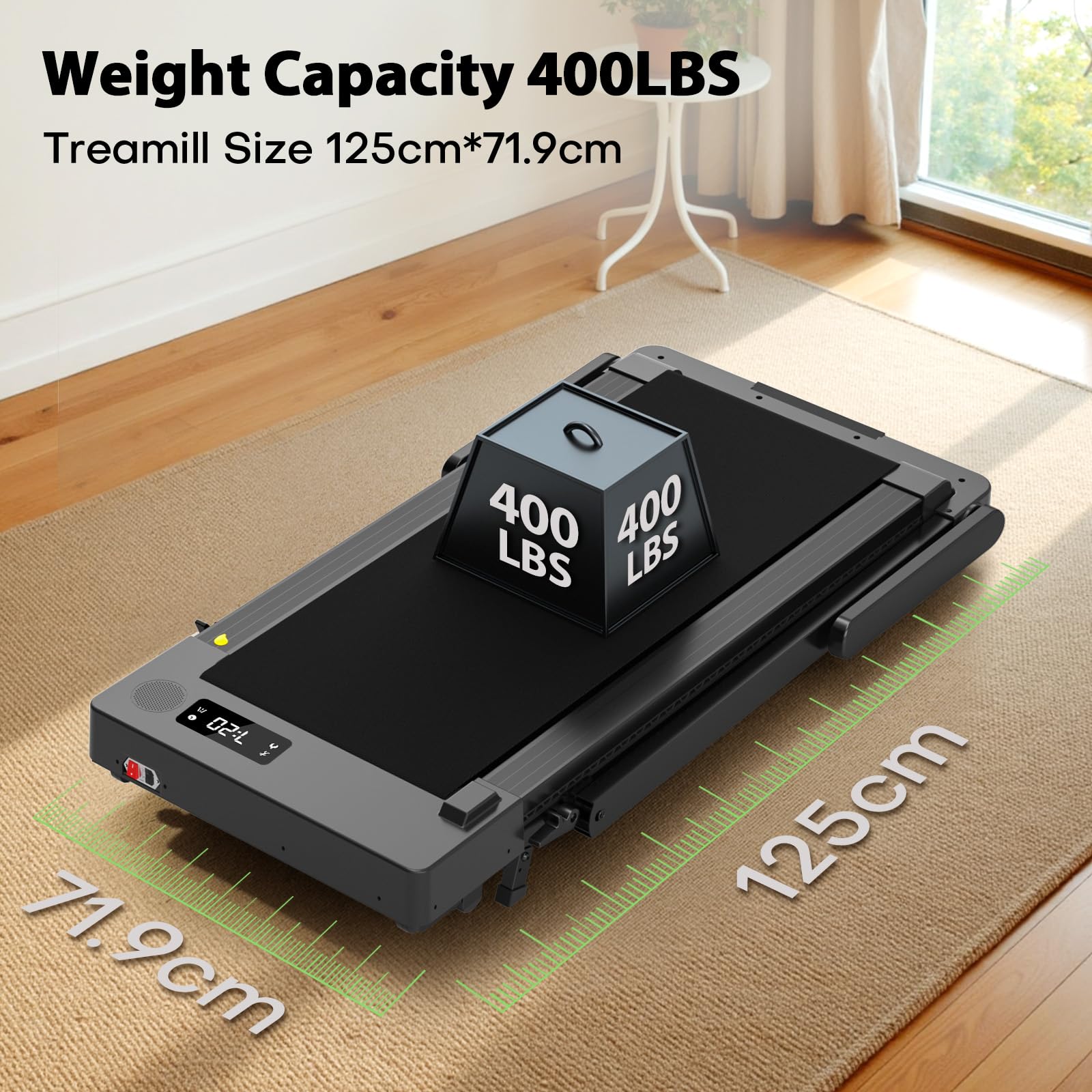 VANNECT Upgraded Walking Pad with 9/12% Incline, 1-10KM/H＆1-14KM/H Under Desk Treadmill, 2.75HP/3.0HP Quiet Jogging Running Walking Pad Treadmill with 330LBS & 400LBS Capacity, Magnetic Remote Control