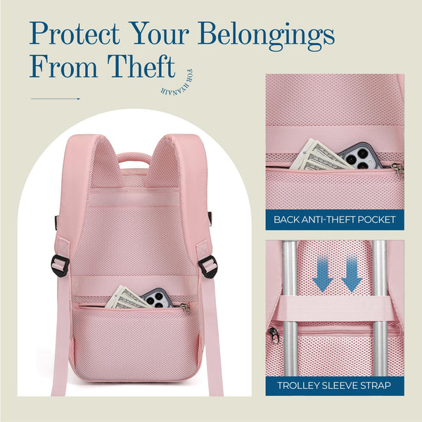 Cabin Bag 45x36x20 for New Easyjet, Underseat Cabin Luggage Bags Carry on Travel Backpack Cabin Size for Airplanes, 30L Hand Luggage Suitcase Water Resistant Laptop Backpacks Black