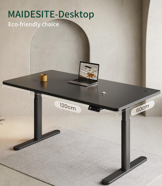 MAIDeSITe Table Top,Desktop for Height Adjustable Electric Standing Desk,120 * 60 * 2.5 cm
