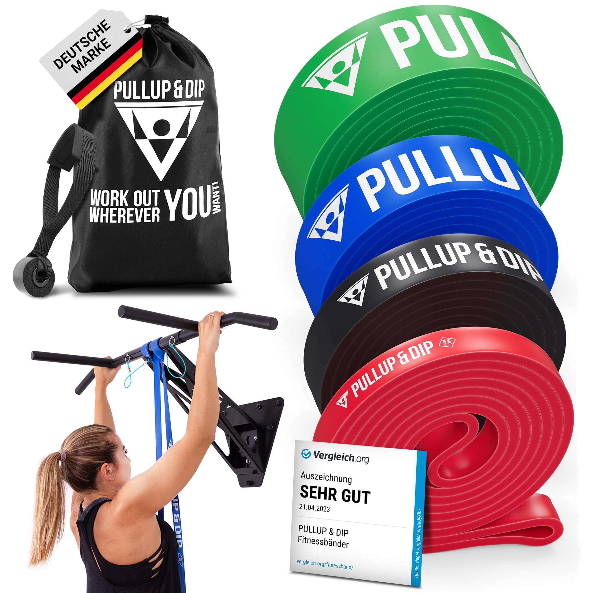 Resistance Bands Pull Up Bands for Assisted Pull Ups, Calisthenics, Crossfit, Pull Up Bar; Premium Fitness Bands (EXTRA LIGHT + LIGHT + MEDIUM +