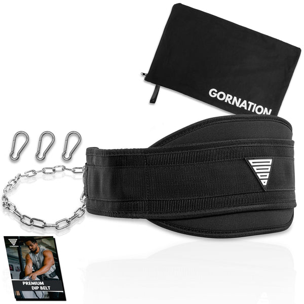 GORNATION Weight Belt Up to 1000 kg Load, Attaching an Extra Weight with Chain or Rope, Street Workout and Fitness, Stainless Steel Weight Belt